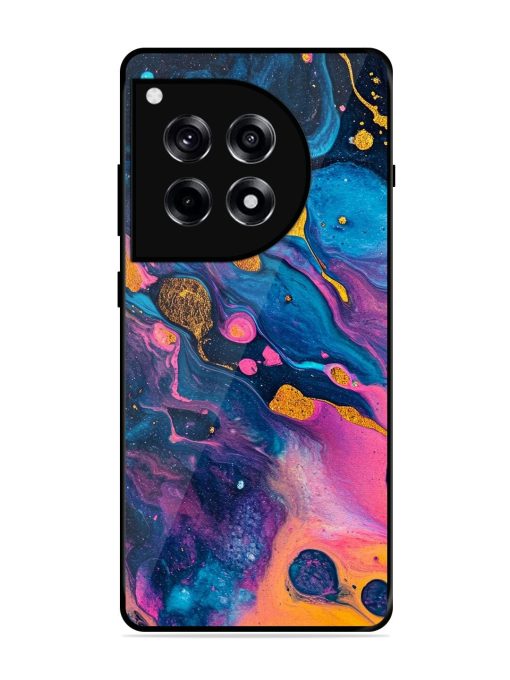 Cosmic Swirl Glossy Soft Edge Case for Oneplus 12R (5G)