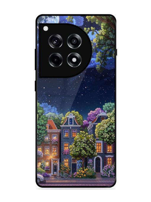 Moonlit Streets Glossy Soft Edge Case for Oneplus 12R (5G)