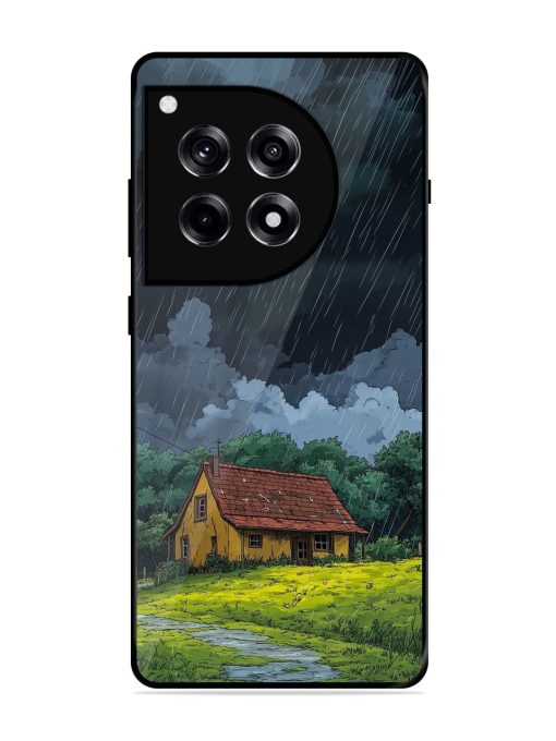 Rainy Day Retreat Glossy Soft Edge Case for Oneplus 12R (5G)