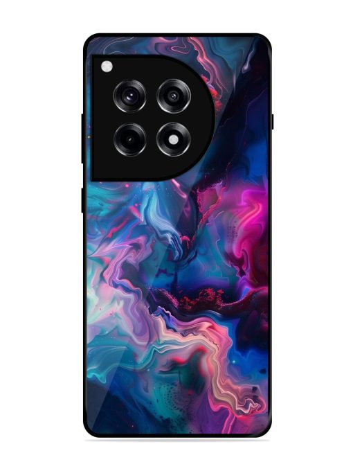 Cosmic Swirl Glossy Soft Edge Case for Oneplus 12R (5G)