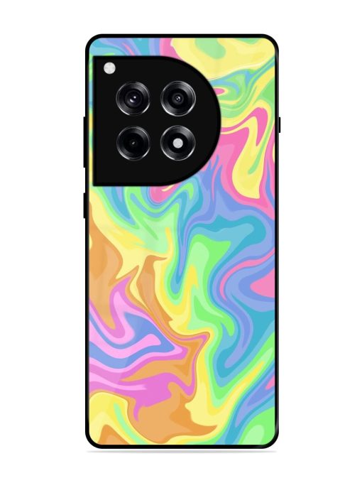 Whimsical Swirl Glossy Soft Edge Case for Oneplus 12R (5G)