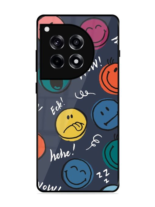 Emoticon Parade Glossy Soft Edge Case for Oneplus 12R (5G)