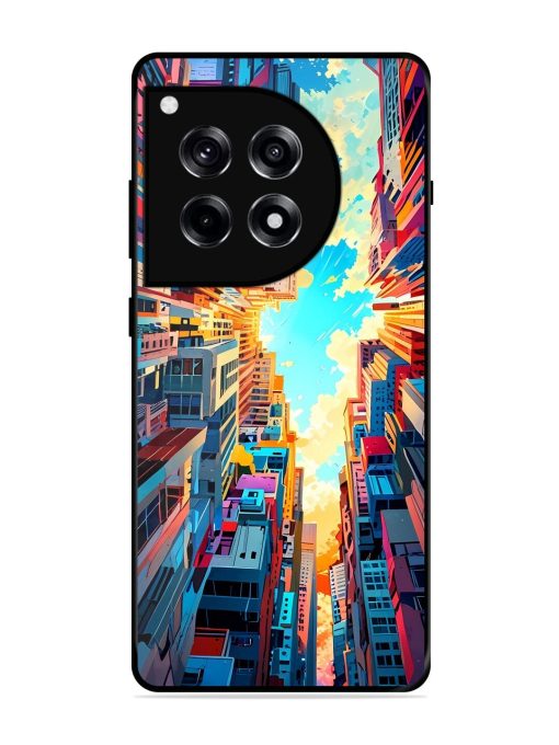 Skyward City Glossy Soft Edge Case for Oneplus 12R (5G)