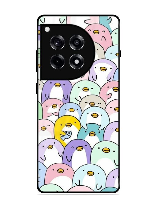 Penguin Party Glossy Soft Edge Case for Oneplus 12R (5G)