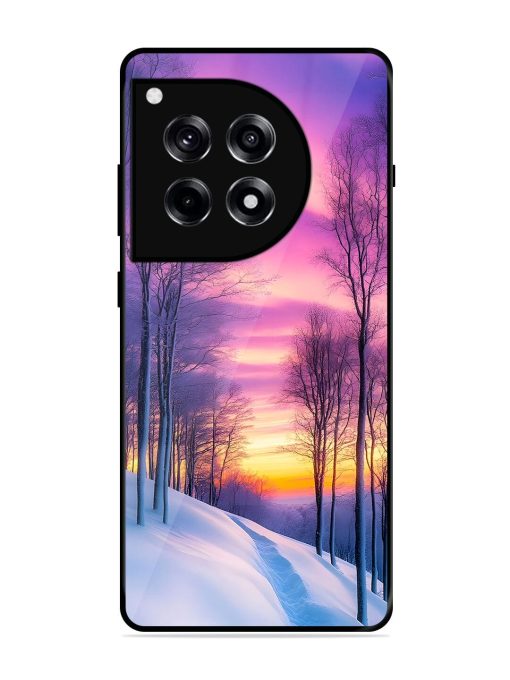 Winter'S Purple Haze Glossy Soft Edge Case for Oneplus 12R (5G)