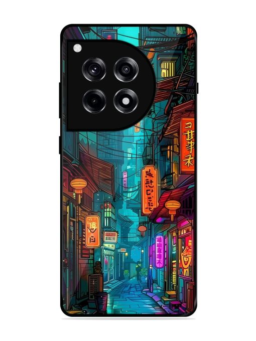 Neon Nightscape Glossy Soft Edge Case for Oneplus 12R (5G)