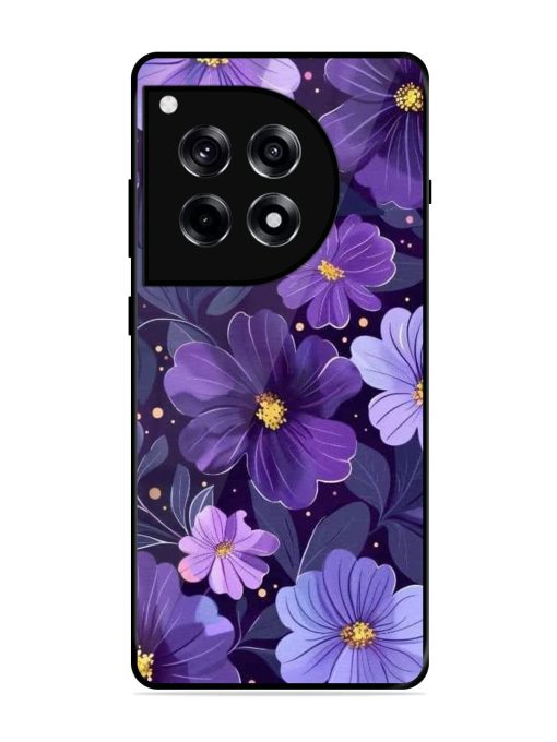 Purple Paradise Glossy Soft Edge Case for Oneplus 12R (5G)