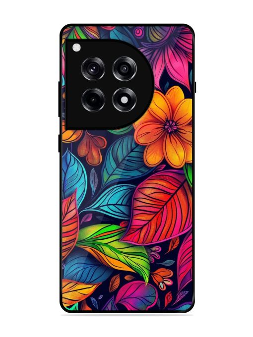 Rainbow Of Blooms Glossy Soft Edge Case for Oneplus 12R (5G)