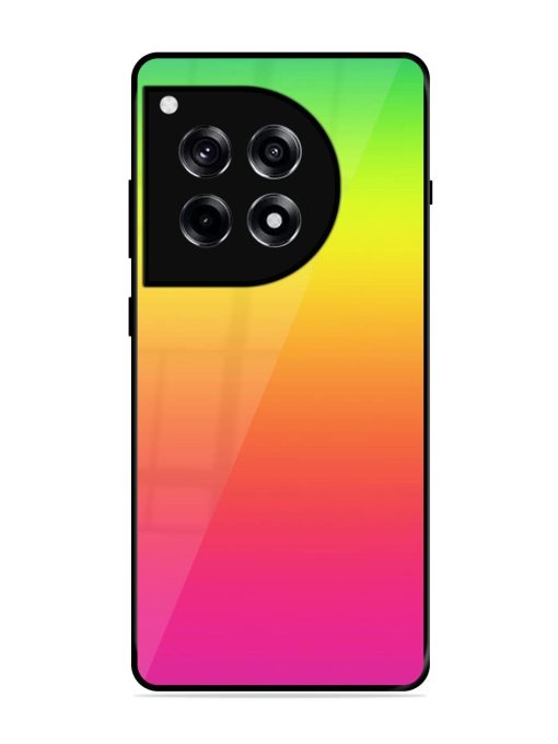 Rainbow Gradient Glossy Soft Edge Case for Oneplus 12R (5G)