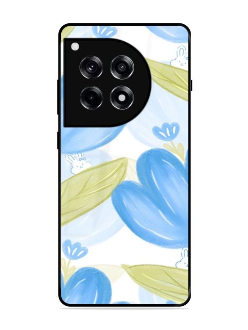 Bunny'S Blue Garden Glossy Soft Edge Case for Oneplus 12R (5G)