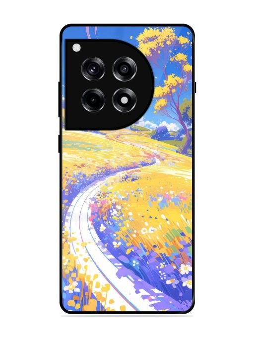 Vibrant Spring Meadow Glossy Soft Edge Case for Oneplus 12R (5G)