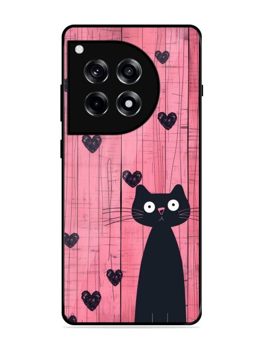 Feline Valentine'S Day Glossy Soft Edge Case for Oneplus 12R (5G)