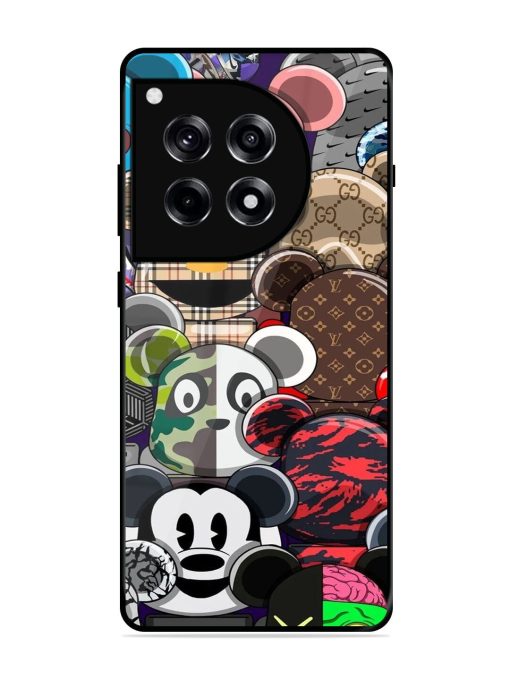 Streetwear Bearbrick Extravaganza Glossy Soft Edge Case for Oneplus 12R (5G)