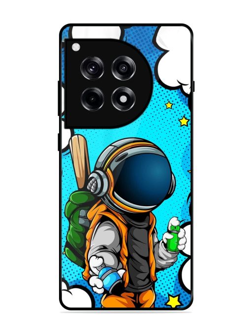 Space Graffiti Artist Glossy Soft Edge Case for Oneplus 12R (5G)