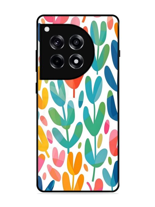 Rainbow Of Blooms Glossy Soft Edge Case for Oneplus 12R (5G)