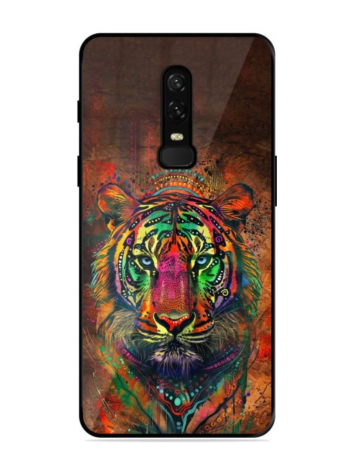 Cosmic Tiger Glossy Soft Edge Case for Oneplus 6 Chachhi