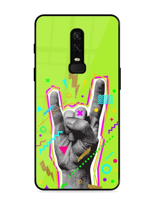 Neon Rock Glossy Soft Edge Case for Oneplus 6 Chachhi