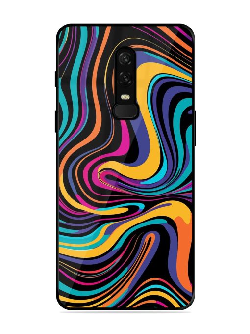 Psychedelic Swirl Glossy Soft Edge Case for Oneplus 6 Chachhi