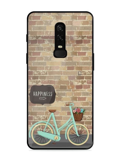 Pedaling Towards Happiness Glossy Soft Edge Case for Oneplus 6 Chachhi