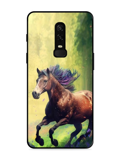 Enchanted Gallop Glossy Soft Edge Case for Oneplus 6