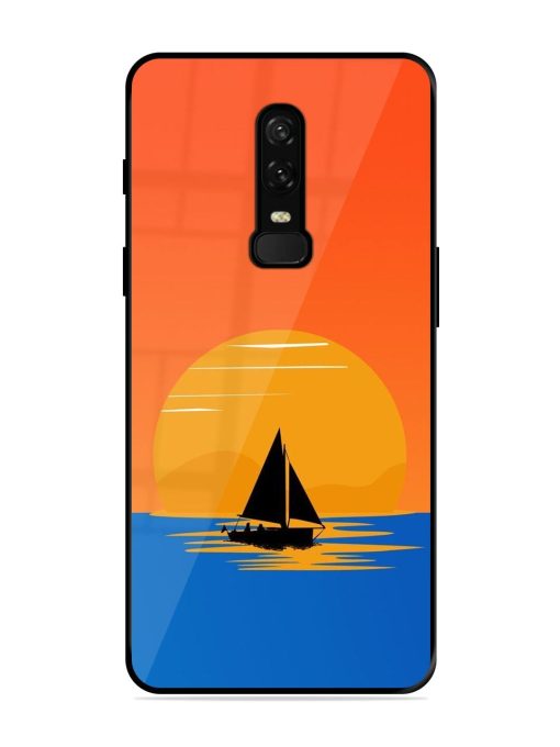 Sunset Sail Glossy Soft Edge Case for Oneplus 6 Chachhi