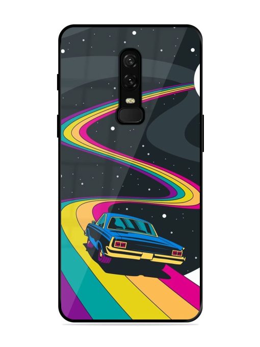 Rainbow Road Glossy Soft Edge Case for Oneplus 6 Chachhi