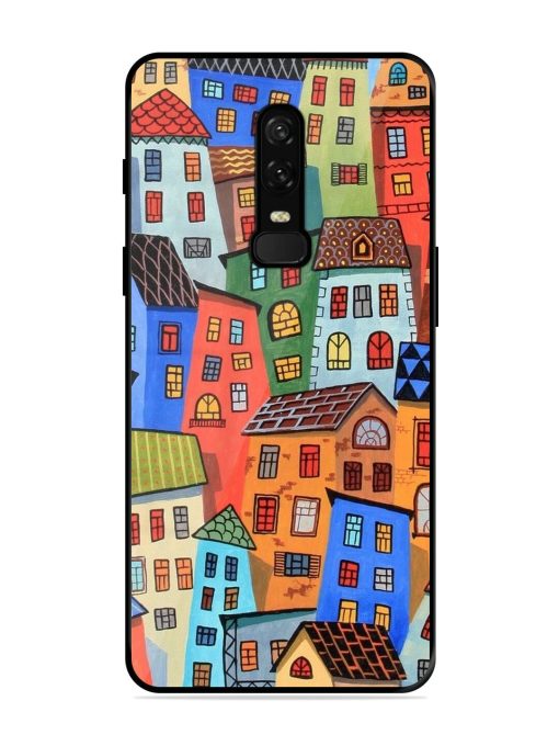 Rainbow House Glossy Soft Edge Case for Oneplus 6 Chachhi