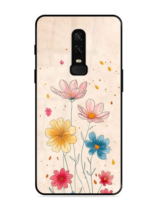 Delicate Bloom Glossy Soft Edge Case for Oneplus 6 Chachhi