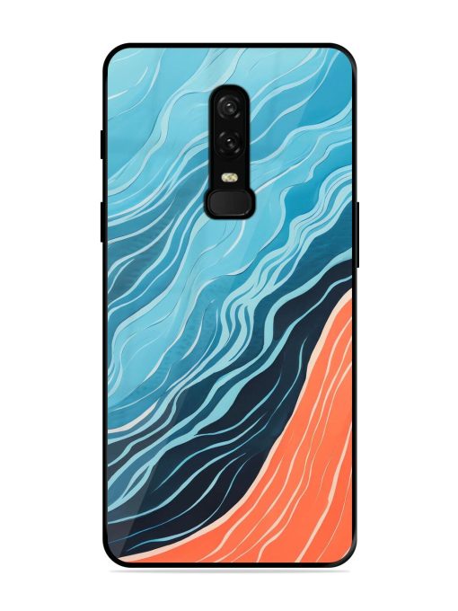 Oceanic Divide Glossy Soft Edge Case for Oneplus 6 Chachhi