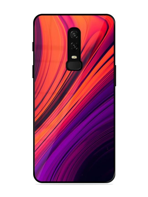 Crimson Curls Glossy Soft Edge Case for Oneplus 6 Chachhi