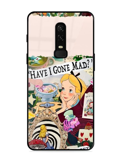 Mad Hatter'S Collage Glossy Soft Edge Case for Oneplus 6 Chachhi