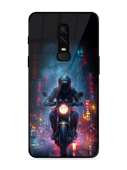 Neon Nights Glossy Soft Edge Case for Oneplus 6 Chachhi