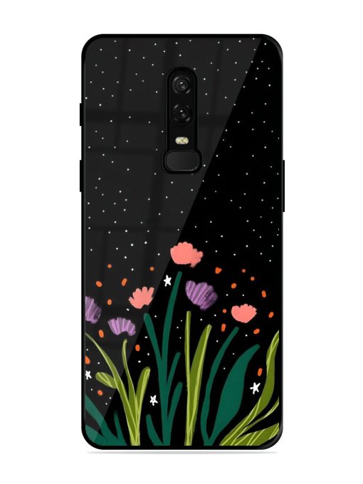 Midnight Bloom Glossy Soft Edge Case for Oneplus 6 Chachhi