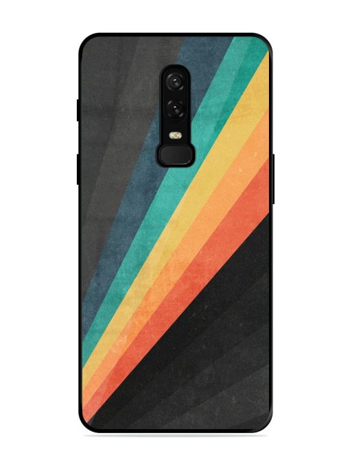 Retro Spectrum Glossy Soft Edge Case for Oneplus 6 Chachhi