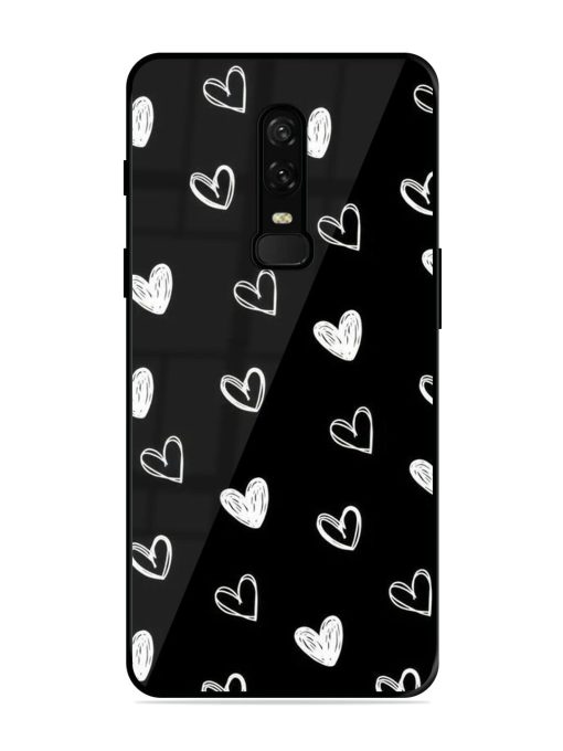 Scattered Hearts Glossy Soft Edge Case for Oneplus 6 Chachhi