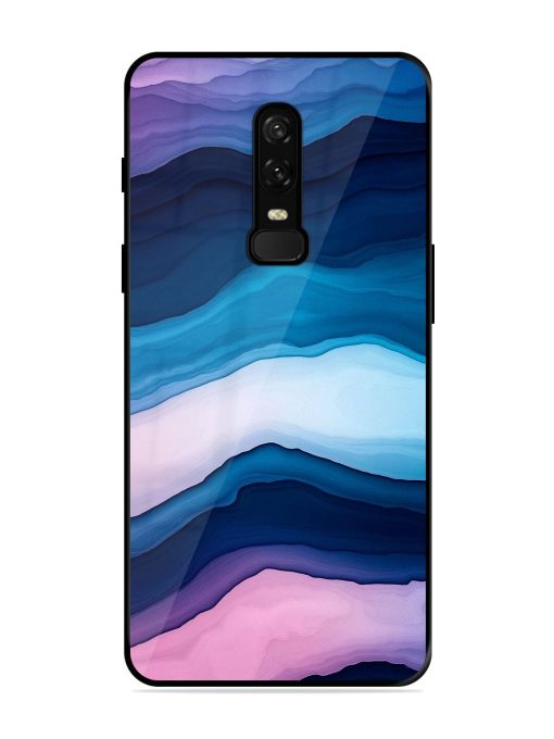 Oceanic Layers Glossy Soft Edge Case for Oneplus 6 Chachhi