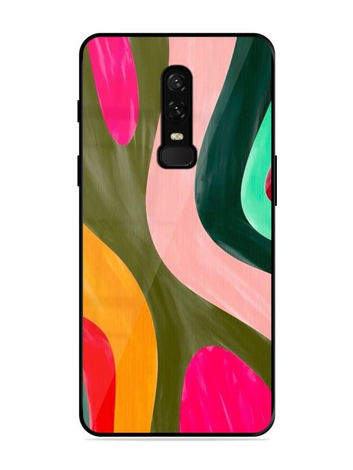 Wavy Wonder Glossy Soft Edge Case for Oneplus 6 Chachhi