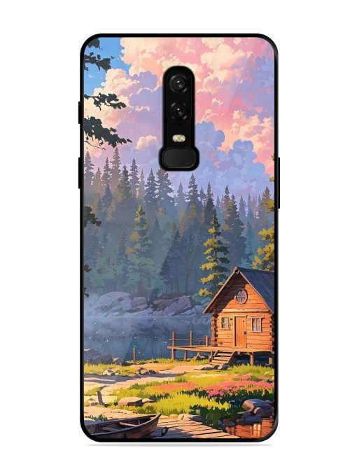 Lakeside Serenity Glossy Soft Edge Case for Oneplus 6 Chachhi