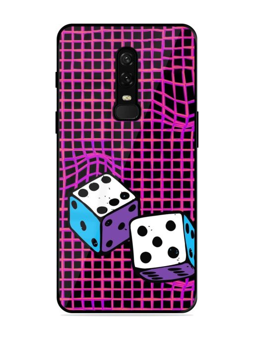 Glitched Dice Glossy Soft Edge Case for Oneplus 6 Chachhi