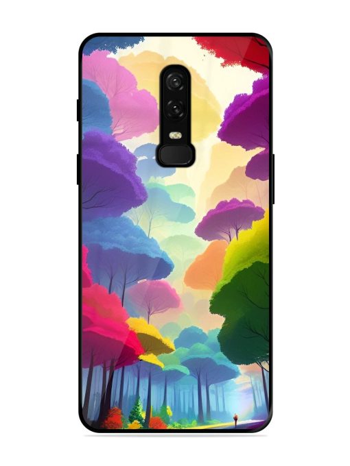 Rainbow Road Glossy Soft Edge Case for Oneplus 6 Chachhi