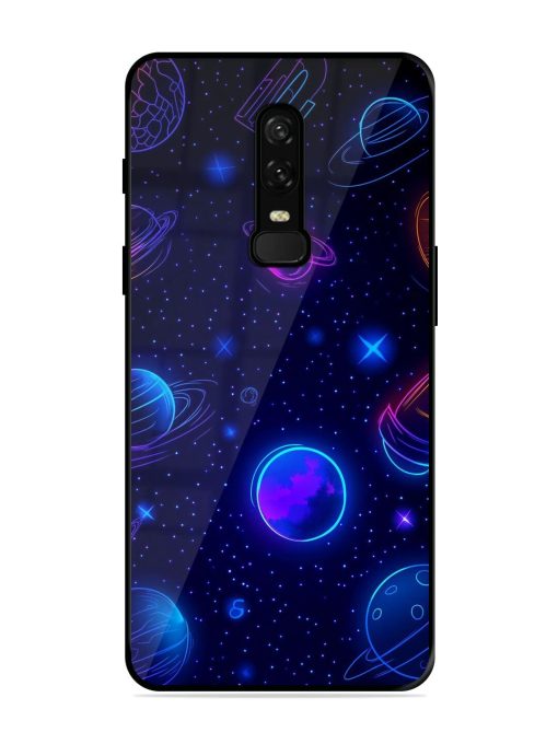 Neon Cosmos Glossy Soft Edge Case for Oneplus 6 Chachhi