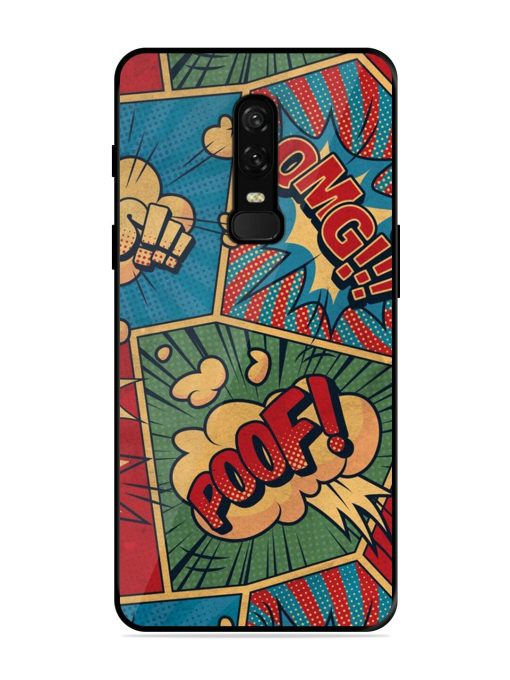 Comic Book Chaos Glossy Soft Edge Case for Oneplus 6 Chachhi