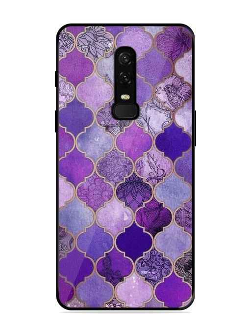 Purple Mosaic Magic Glossy Soft Edge Case for Oneplus 6 Chachhi