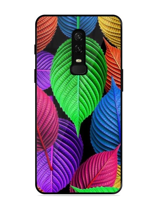 Rainbow Leaf Symphony Glossy Soft Edge Case for Oneplus 6 Chachhi