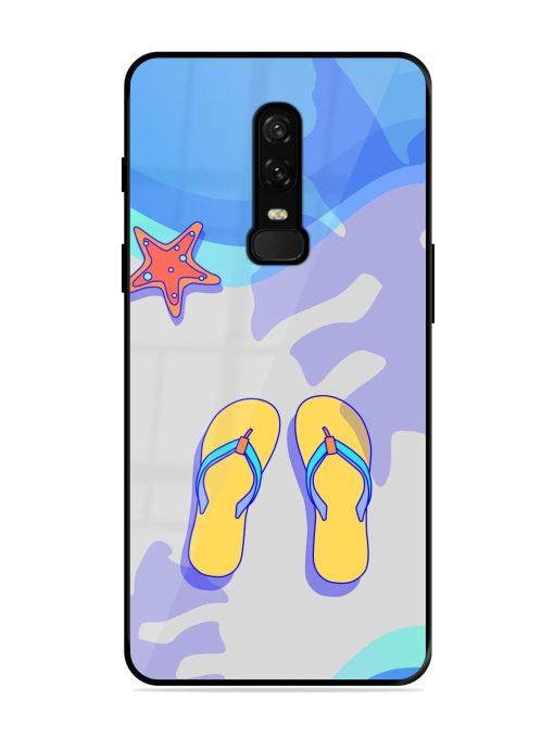 Sandy Toes And Salty Seas Glossy Soft Edge Case for Oneplus 6 Chachhi