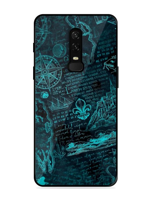 Nautical Notebook Glossy Soft Edge Case for Oneplus 6 Chachhi