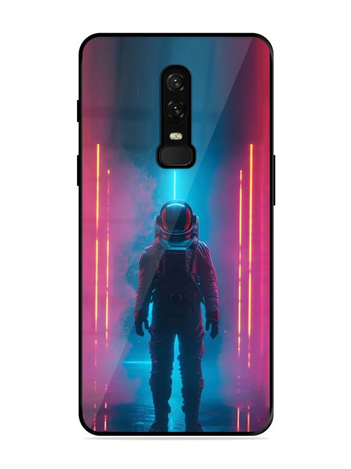 Neon Astronaut Glossy Soft Edge Case for Oneplus 6 Chachhi