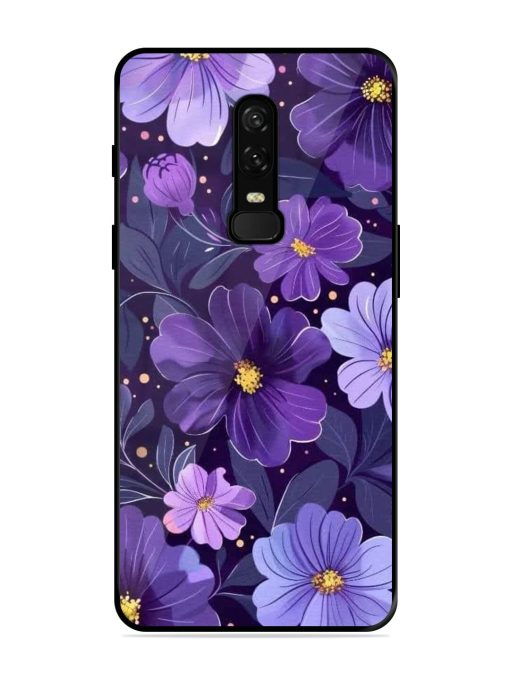 Purple Paradise Glossy Soft Edge Case for Oneplus 6