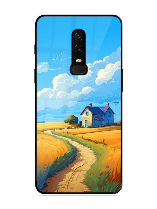 Countryside Cottage Glossy Soft Edge Case for Oneplus 6 Chachhi