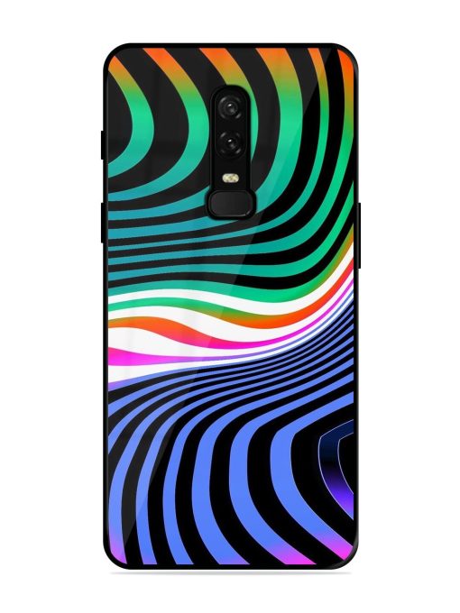 Psychedelic Waves Glossy Soft Edge Case for Oneplus 6 Chachhi